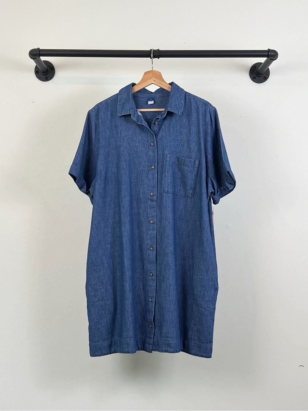 NWT Old Navy Classic Chambray Shirt Dress 886425 - Picture 2 of 7